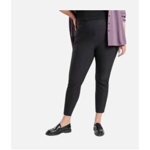 Athleta Stellar Tight Pant Pull On Zip Hem Athleisure Women's size 12 Black